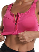 Sutiã esportivo de fitness para ioga, peito profundo em forma de U, sutiã esportivo com suporte para as costas, sutiã feminino respirável e de secagem rápida
