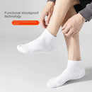 6 pares de meias esportivas com sola grossa e absorção de umidade com parte inferior acolchoada, perfeitas para corrida e esportes profissionais