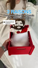 40cm respiração jesus acalmar brinquedo de pelúcia para crianças macio calmante jesus plushies reconfortante jesus coração brinquedo páscoa presentes de natal