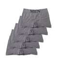 5 pçs estilo fino masculino alta elástica cor lisa confortável boxer briefs calcinha respirável