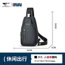 Septwolves negócios fino impresso couro crossbody sling saco homem moda casual viagem monograma impressão tecido ipad bolsa de ombro