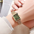 Luxury 2025 New Ladies Quartz Watch Fashion Simple Square Gold Women's Stainless Steel Clock Commercial Wristwatches Gifts
