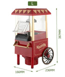 Máquina elétrica de fazer pipoca doméstica, máquina de fazer pipoca de milho, carrinho totalmente automático, popper de milho, criatividade diy para crianças