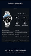 POEDAGAR Luxury Sports Men's Wristwatch Stainless Steel Waterproof Date Man Watch High Quality Casual Fashion Quartz Men Watches