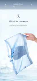 4 pçs boxer shorts roupa interior de seda gelo dos homens legal cuecas respirável sexy calcinha fina u convexo lingerie lotes por atacado L-6XL