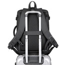 USB Mochila de Grande Capacidade, Hard Shell Commuter Bag, 17 "Computer Bag, Mala de Viagem à Prova D 'Água, Saco do Computador Notebook, Material ABS