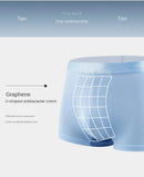 4 pçs boxer shorts roupa interior de seda gelo dos homens legal cuecas respirável sexy calcinha fina u convexo lingerie lotes por atacado L-6XL