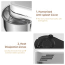 Batedeira de alimentos de cozinha BioloMix, motor DC de 1200 W e 11 velocidades, tela OLED digital, misturador de alimentos elétrico com gancho de massa, batedor