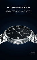 POEDAGAR Luxury Sports Men's Wristwatch Stainless Steel Waterproof Date Man Watch High Quality Casual Fashion Quartz Men Watches