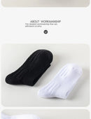 6 pares de meias esportivas com sola grossa e absorção de umidade com parte inferior acolchoada, perfeitas para corrida e esportes profissionais