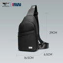 Septwolves negócios fino impresso couro crossbody sling saco homem moda casual viagem monograma impressão tecido ipad bolsa de ombro