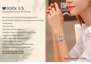 Luxury 2025 New Ladies Quartz Watch Fashion Simple Square Gold Women's Stainless Steel Clock Commercial Wristwatches Gifts
