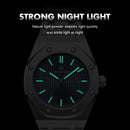 PAAZOMU Luxury Watches For Men Stainless Steel Waterproof Luminous Man Watch Date Week Fashion Casual Men's Quartz Watch Reloj