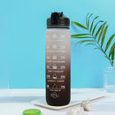 Garrafa de Água 1L – Design Degradê, Escala de Medição e Acabamento Fosco