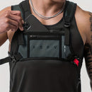 Chest Rig Esportivo Resistente à Água – Bolsa Leve com Fecho em Zíper para Aventuras, Corrida e Fitness