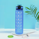 Garrafa de Água 1L – Design Degradê, Escala de Medição e Acabamento Fosco