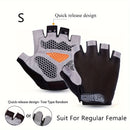 Luvas de Ciclismo Meio Dedo Unissex – Antiderrapantes, Almofadadas e Respiráveis