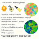 100pcs Glow-in-the-Dark Pebbles - Enhance Your Garden Or Aquarium With Natural Crystals!