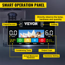 Máquina comercial de sorvete macio VEVOR - Hoppers duplos de 6L, 3 sabores, compressor de 2200W, controle LCD para bares, restauração